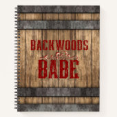 Backwoods Babe Whiskey Keg Bullet Journal Notizblock (Vorderseite)