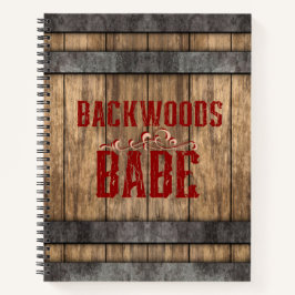 Backwoods Babe Whiskey Keg Bullet Journal Notizblock