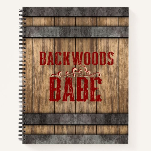 Backwoods Babe Whiskey Keg Bullet Journal Notizblock (Vorderseite)