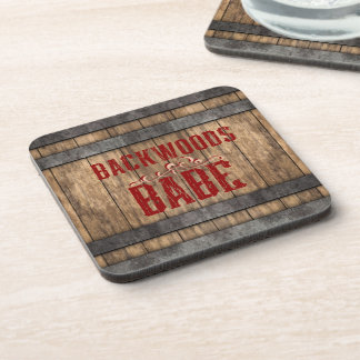 Backwoods Babe Whiskey Keg Getränkeuntersetzer
