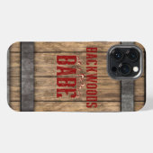Backwoods Babe Whiskeyfass iPhone Hülle (Rückseite (Horizontal))