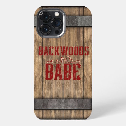 Backwoods Babe Whiskeyfass iPhone Hülle (Rückseite)