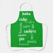 Backwords Green Kitchen Schürze (Vorderseite)