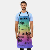 Backworte Rainbow Kitchen Schürze (Getragen)