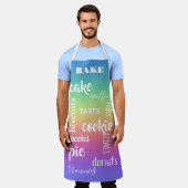 Backworte Rainbow Kitchen Schürze (Getragen)