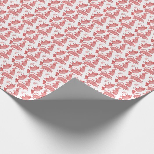 Backyard Animals Holiday Wrapping Paper Geschenkpapier (Ecke)