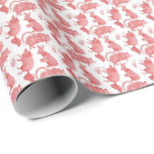 Backyard Animals Holiday Wrapping Paper Geschenkpapier (Rolleneckpunkt)