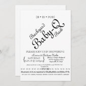 Backyard Baby-Q-Bash Einladung (Vorne/Hinten)