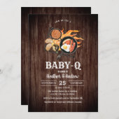 Backyard BabyQ Babydusche Einladung (Vorne/Hinten)