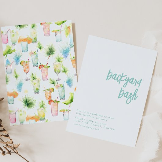 Backyard Bash House Party laden Einladung