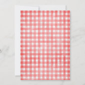 Backyard BBQ Baby Shower Einladung (Rückseite)