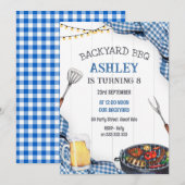 Backyard BBQ Birthday Invitation Einladung (Vorne/Hinten)