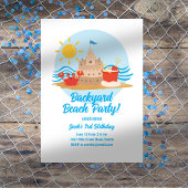 Backyard Beach Geburtstagsparty Einladung