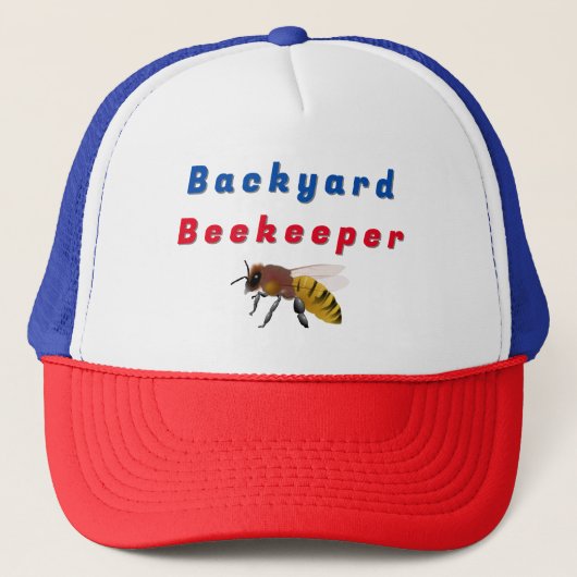 Backyard Beekeeper Truckers Hat Truckerkappe (Vorderseite)