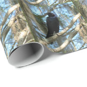 Backyard Bird Grackle Wrapping Paper Geschenkpapier (Rolleneckpunkt)