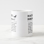 Backyard Birder Definition - Garden Birdwatching Jumbo-Tasse (Vorderseite)