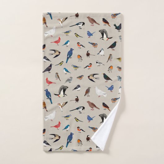 Backyard Birdies Badhandtuch Set (Handtuch)