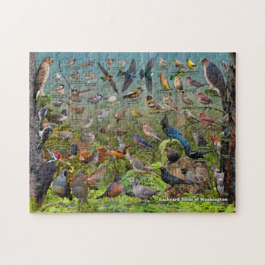 Backyard Birds of Washington Puzzle (Horizontal)