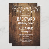 Backyard Birthday Einladung (Vorne/Hinten)