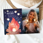 Backyard Bonfire Camping Glamping Outdoor Geburtst Einladung<br><div class="desc">Ich finde es toll,  Ihre Gäste zu einer Geburtstagsfeier einzuladen!</div>