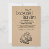 Backyard Bonfire Einladung (Vorderseite)