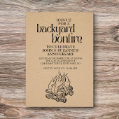 Backyard Bonfire Einladung