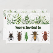Backyard Bug Sammeln von benutzerdefinierten Gebur Einladung (Vorne/Hinten)