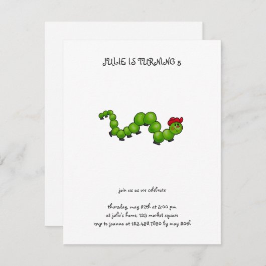 Backyard-Buggyen ・ Raupe mit Red Hat Einladung (Vorne/Hinten)