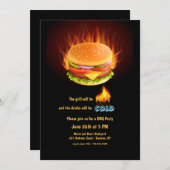 Backyard Burger-Party Einladung (Vorne/Hinten)