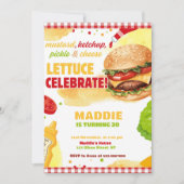 Backyard Burger Party Gingham Chillin und Grilling Einladung (Vorderseite)