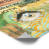 Backyard Camping Birthday Camp Out Partys Willkomm Poster (Ecke)