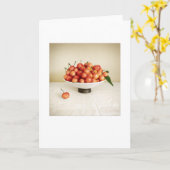 Backyard Cherries Stillleben Blank Gruß Karte (Gelbe Blume)