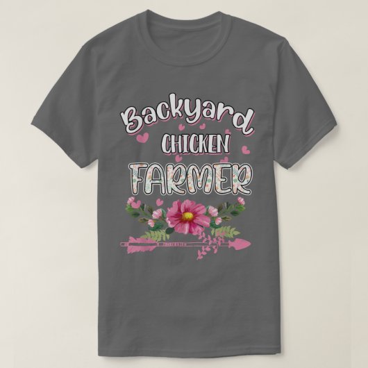 Backyard Chicken Bauer Funny Spaß T-Shirt (Design vorne)