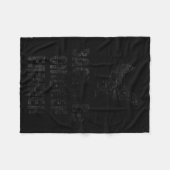 Backyard Chicken Farmer Distressed Gift For Chicke Fleecedecke (Vorderseite (Horizontal))