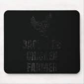 Backyard Chicken Farmer Distressed Gift For Chicke Mousepad (Vorne)