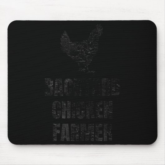 Backyard Chicken Farmer Distressed Gift For Chicke Mousepad (Vorne)