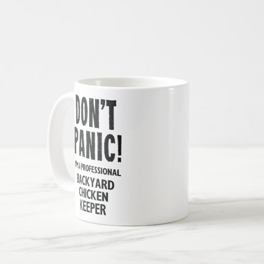 Backyard Chicken Keeper Kaffeetasse (Vorderseite Links)