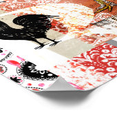 Backyard Chickens B ist für Brahma Poster (Ecke)