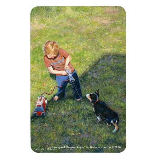 "Backyard Dragon Slayer" Flexible Magnet (Vertikal)