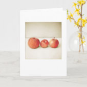 Backyard Fuji Äpfel Foto Gemälde Leere Gruß Karte (Gelbe Blume)