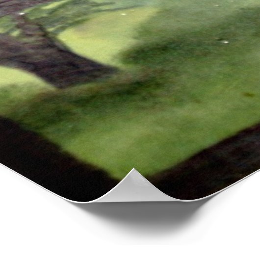 Backyard Glimpse Poster (Ecke)