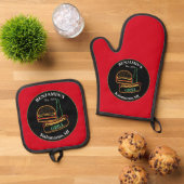 Backyard Grill GRILLEN Ofenhandschuh & Topflappen-Set (Oben Unten)