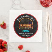 Backyard Grill Master Burgers Paper Napkins Serviette (Beispiel)