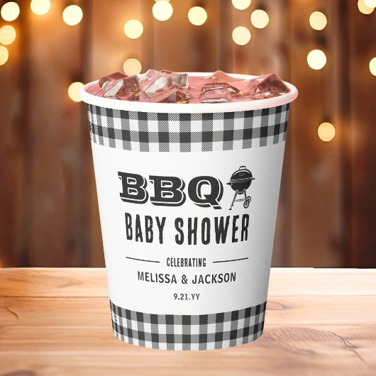 Backyard GRILLEN Baby Dusche Pappbecher