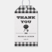 Backyard GRILLEN Baby Dusche Vielen Dank für Ihre  Geschenkanhänger (Vorderseite)