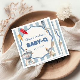 Backyard GRILLEN Baby Q Baby Dusche Napkins Serviette