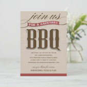 BACKYARD-GRILLEN| PARTY EINLADUNG (Stehend Vorderseite)