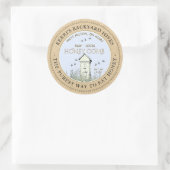 Backyard Hive Pure Raw Local Honeycomb Label Runder Aufkleber (Tasche)