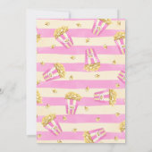 Backyard Movie Night Birthday Einladung (Rückseite)