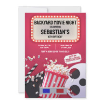 Backyard Movie Night Kindergeburtstag Party